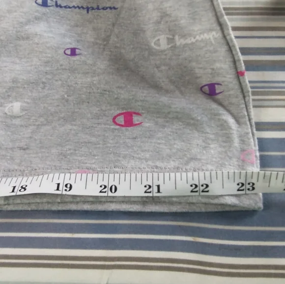 1X NWT CHAMPION Grey Logo Crop Top - Picture 12 of 16